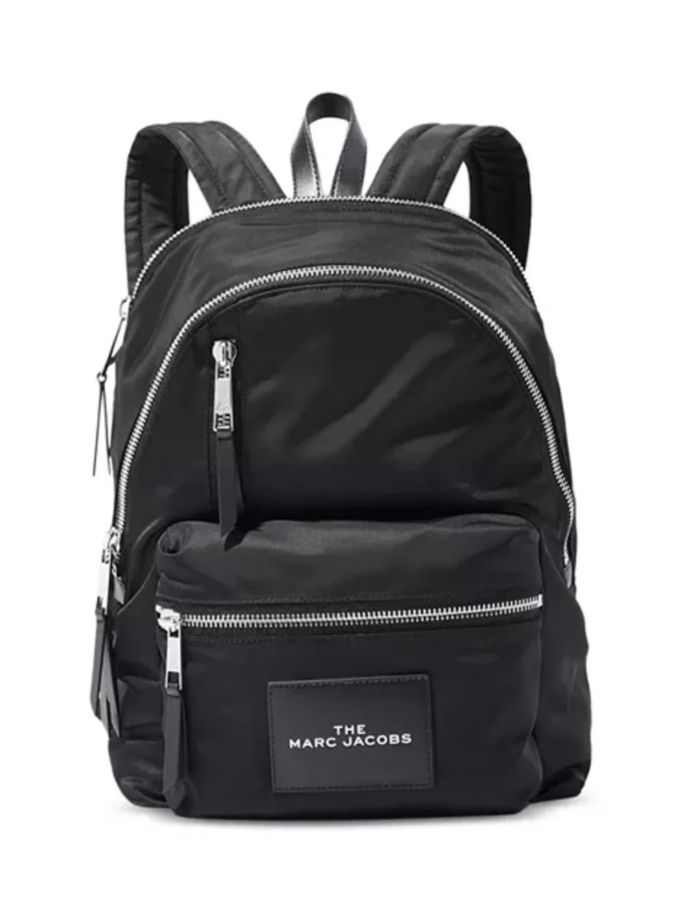 Marc Jacobs The Zip Backpack Black Nylon Designer Travel Bag One Size